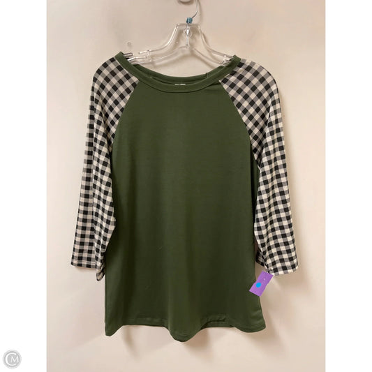 Top Long Sleeve By Clothes Mentor In Green, Size: M