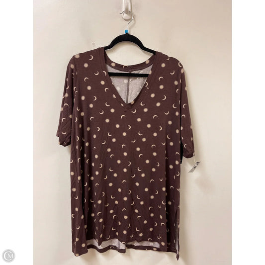 Top Short Sleeve By Torrid In Brown, Size: 2x