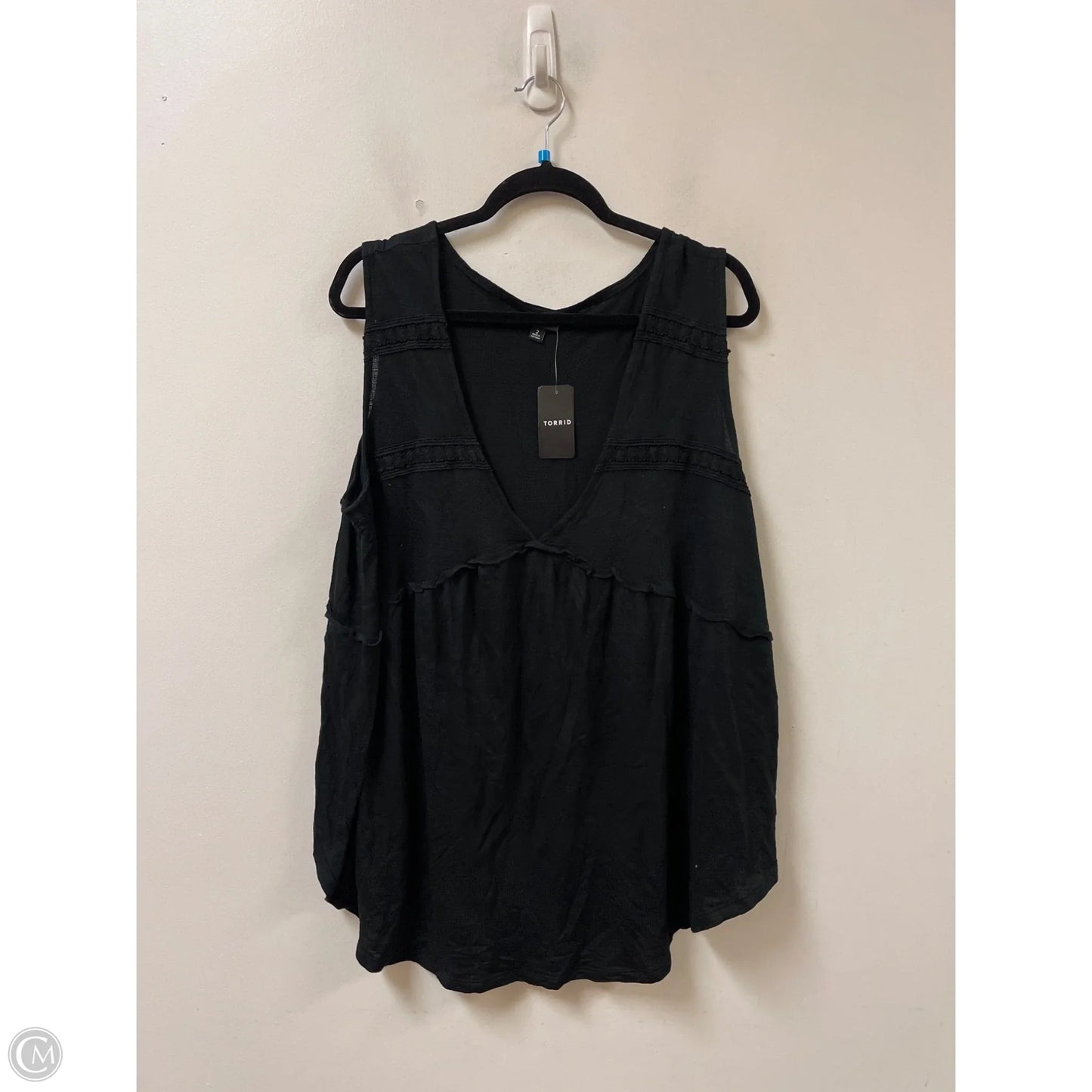 Top Sleeveless By Torrid In Black, Size: 2x