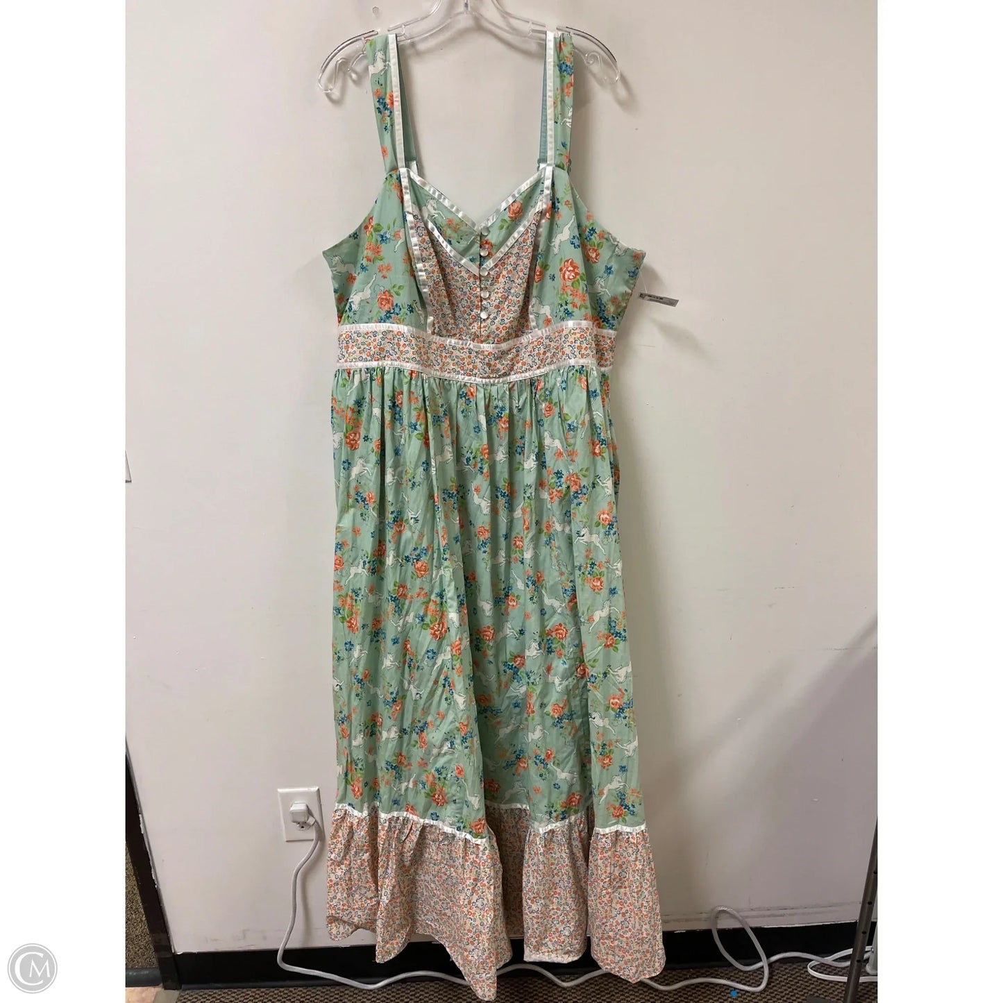 Dress Party Long By Cma In Green, Size: 2x