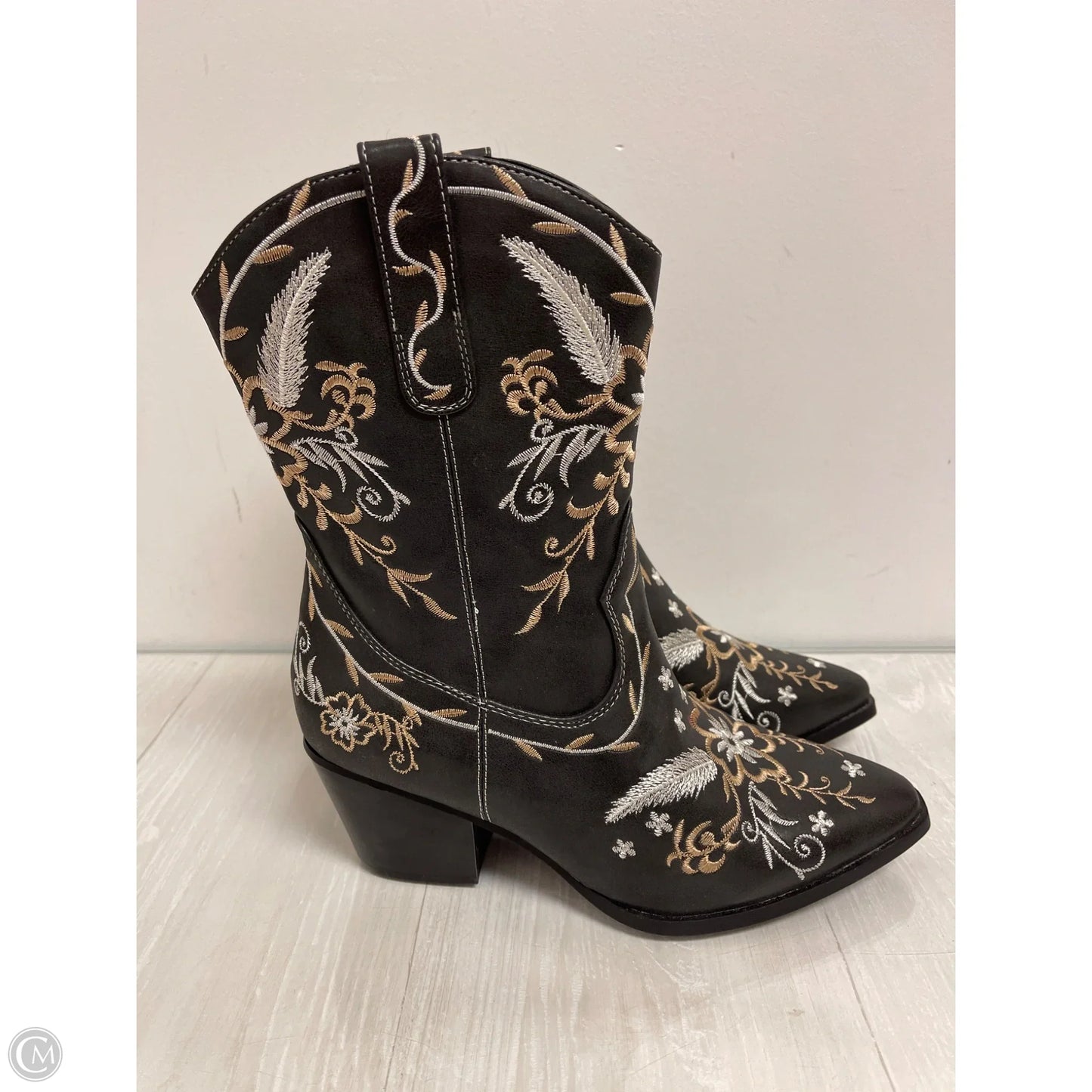 Boots Western By Clothes Mentor In Black, Size: 10