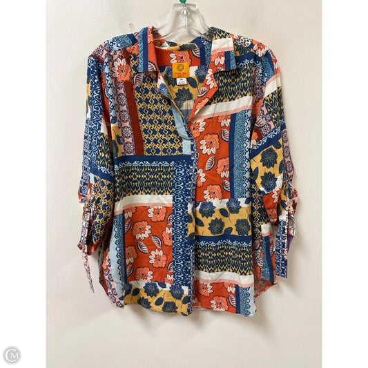 Top Long Sleeve By Ruby Rd In Multi-colored, Size: Mp