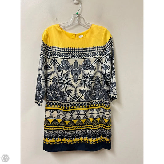 Dress Casual Short By Crown And Ivy In Blue & Yellow, Size: Lp