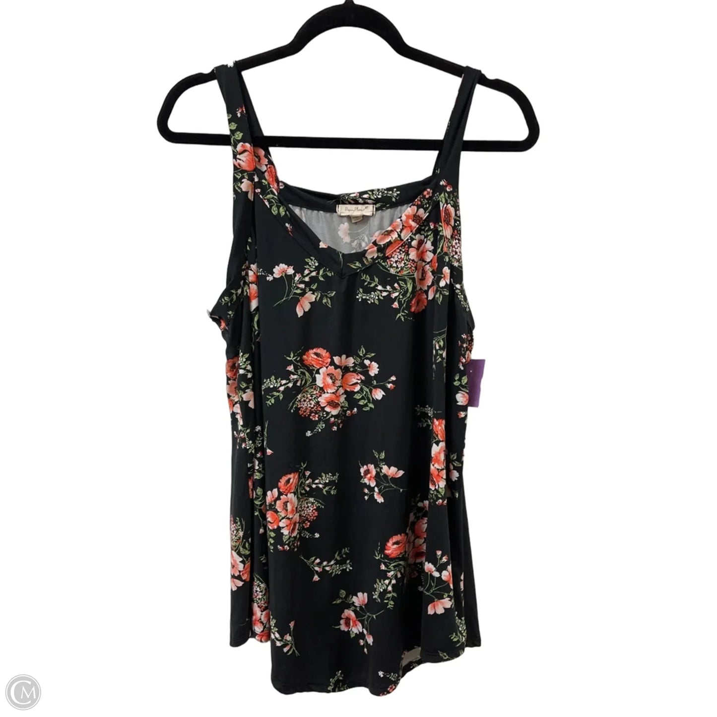 Top Sleeveless By Clothes Mentor In Black, Size: 2x