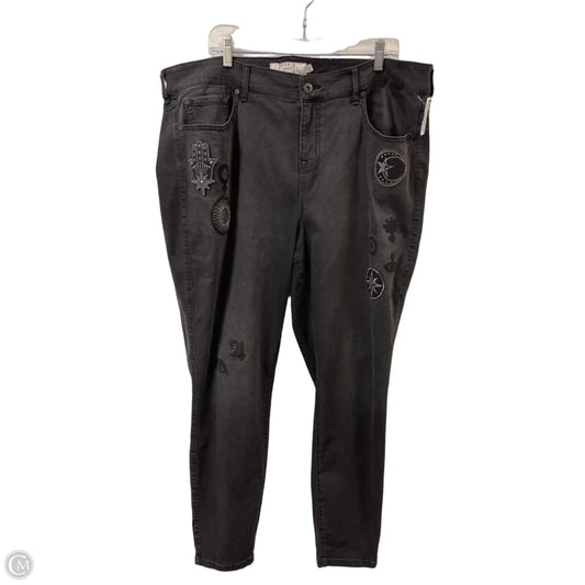 Jeans Skinny By Torrid In Black, Size: 22