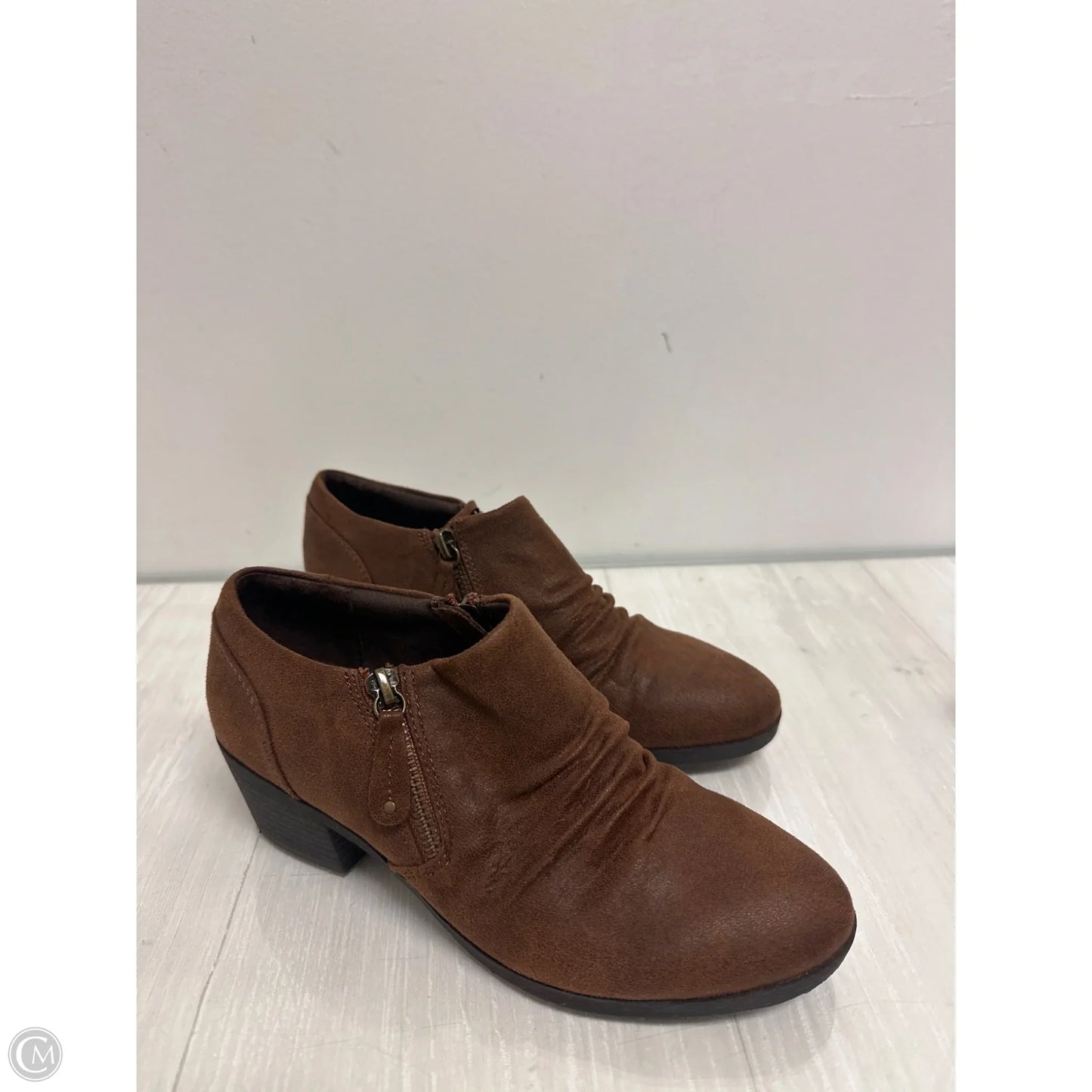 Boots Ankle Heels By Bjorndal In Brown, Size: 6.5