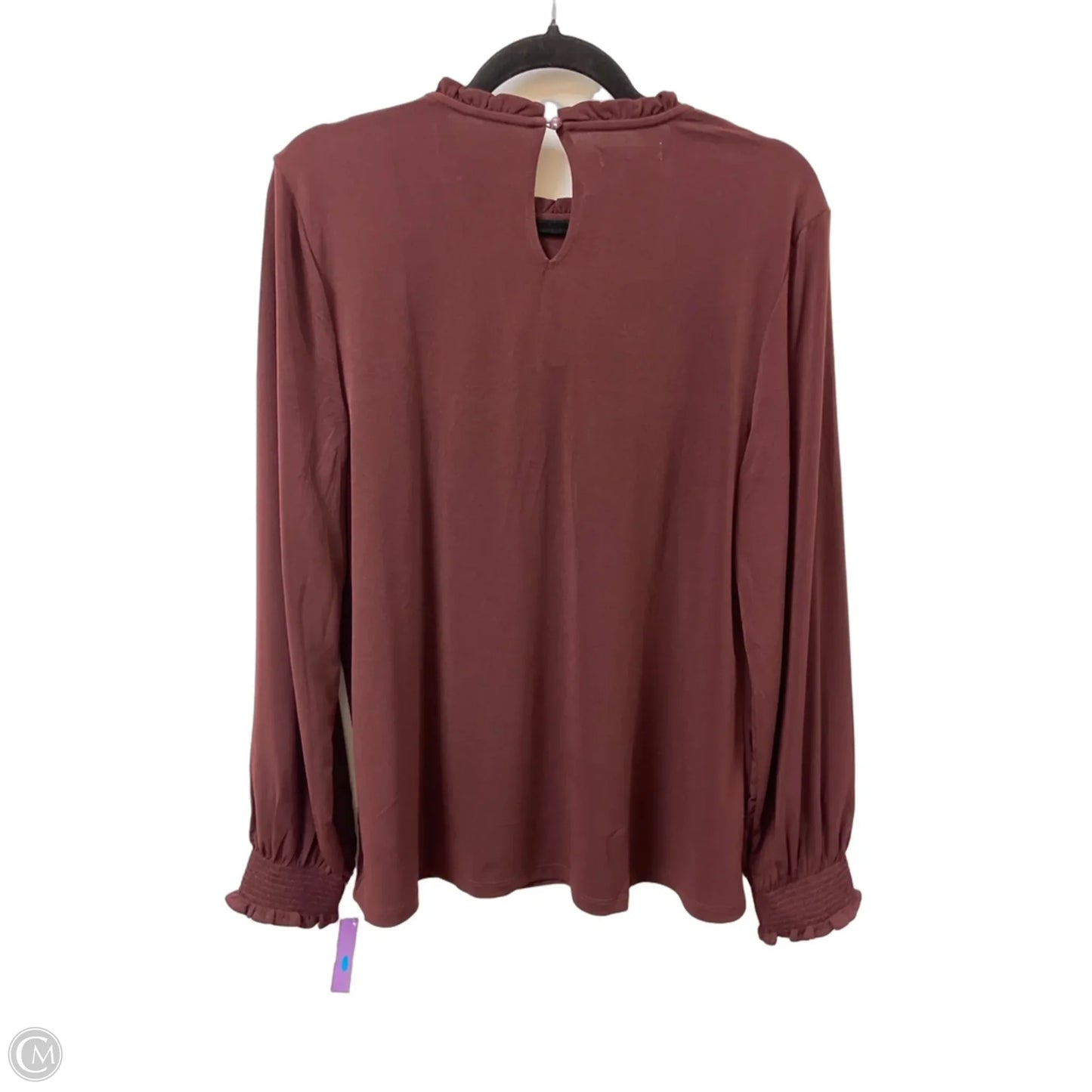 Top Long Sleeve By Maurices In Red, Size: L