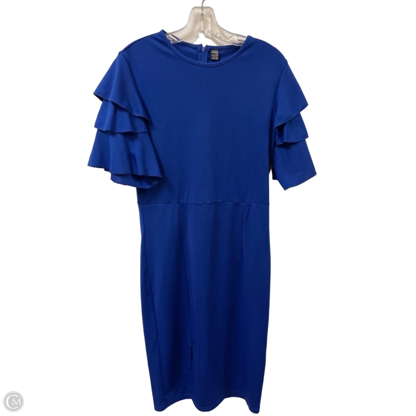 Dress Casual Midi By Shein In Blue, Size: Xl