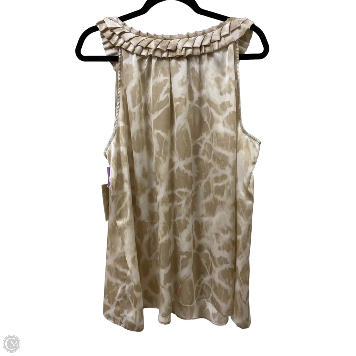 Top Sleeveless By Michael By Michael Kors In Gold, Size: 2x