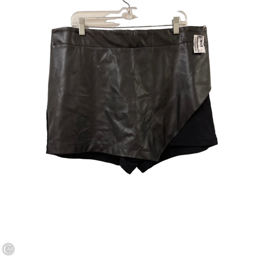 Skort By Torrid In Black, Size: 20