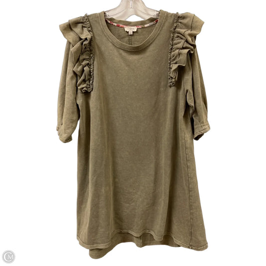 Dress Casual Short By Umgee In Green, Size: L