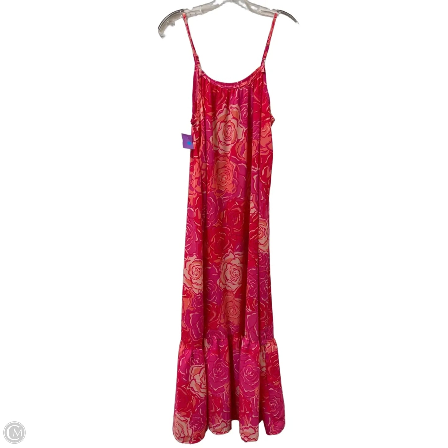 Dress Casual Maxi By Dokotoo In Orange & Pink, Size: L