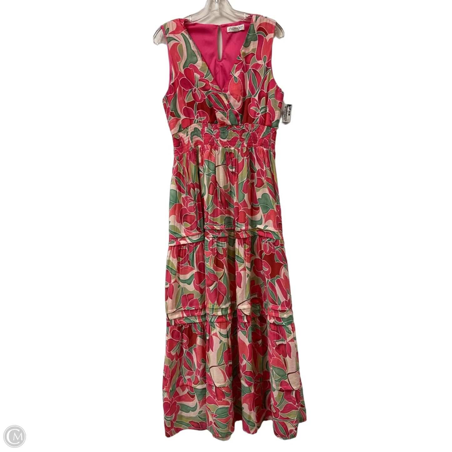Dress Casual Maxi By She + Sky In Pink, Size: L