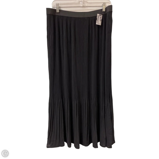 Skirt Midi By Adrianna Papell In Black, Size: 12