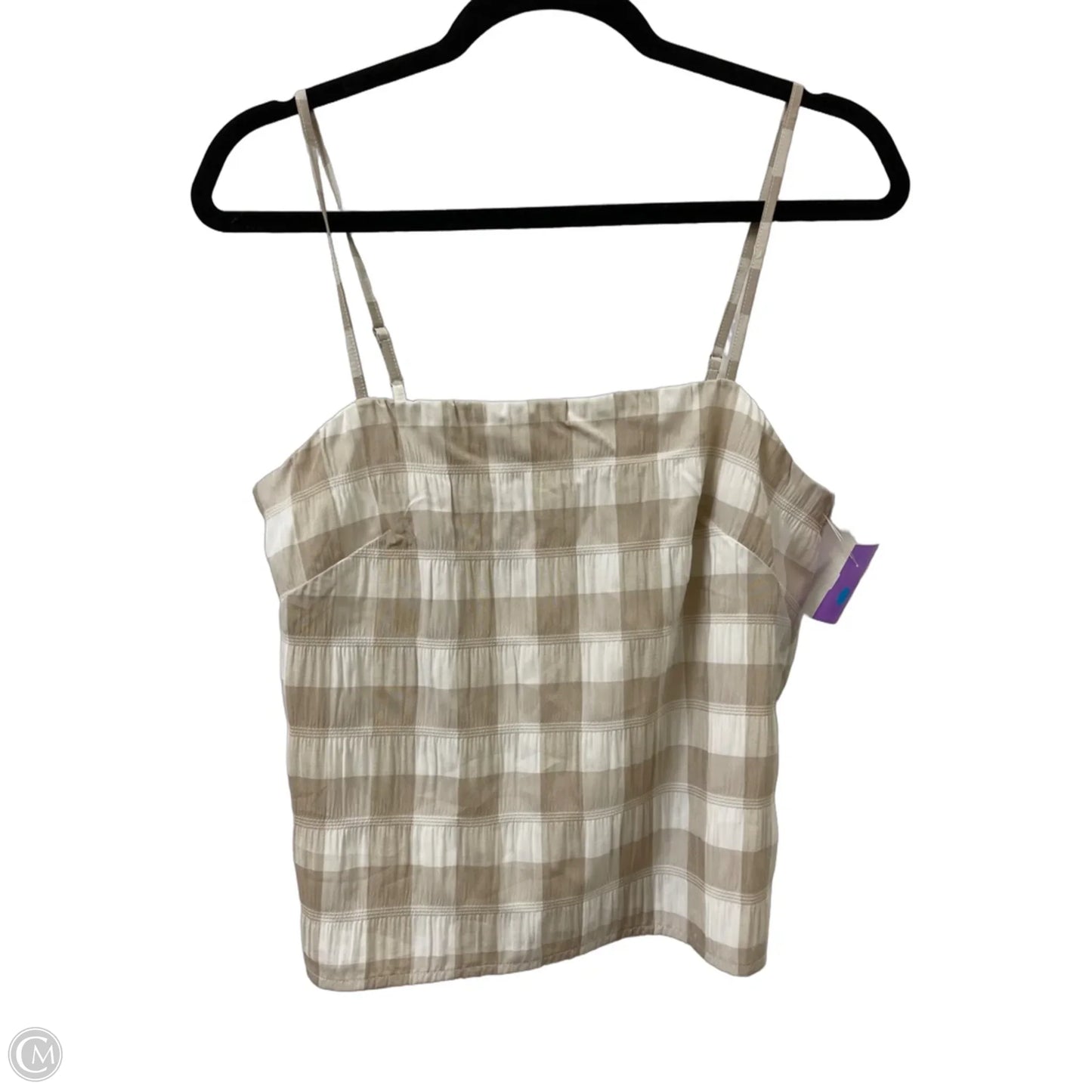 Top Sleeveless By Clothes Mentor In Cream, Size: S