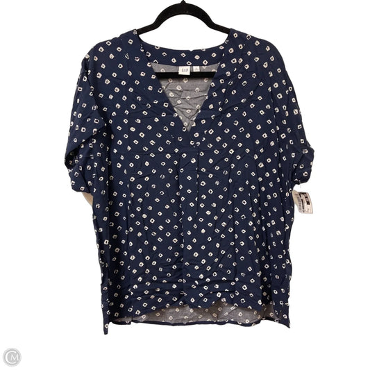 Top Sleeveless By Gap In Navy, Size: Xl