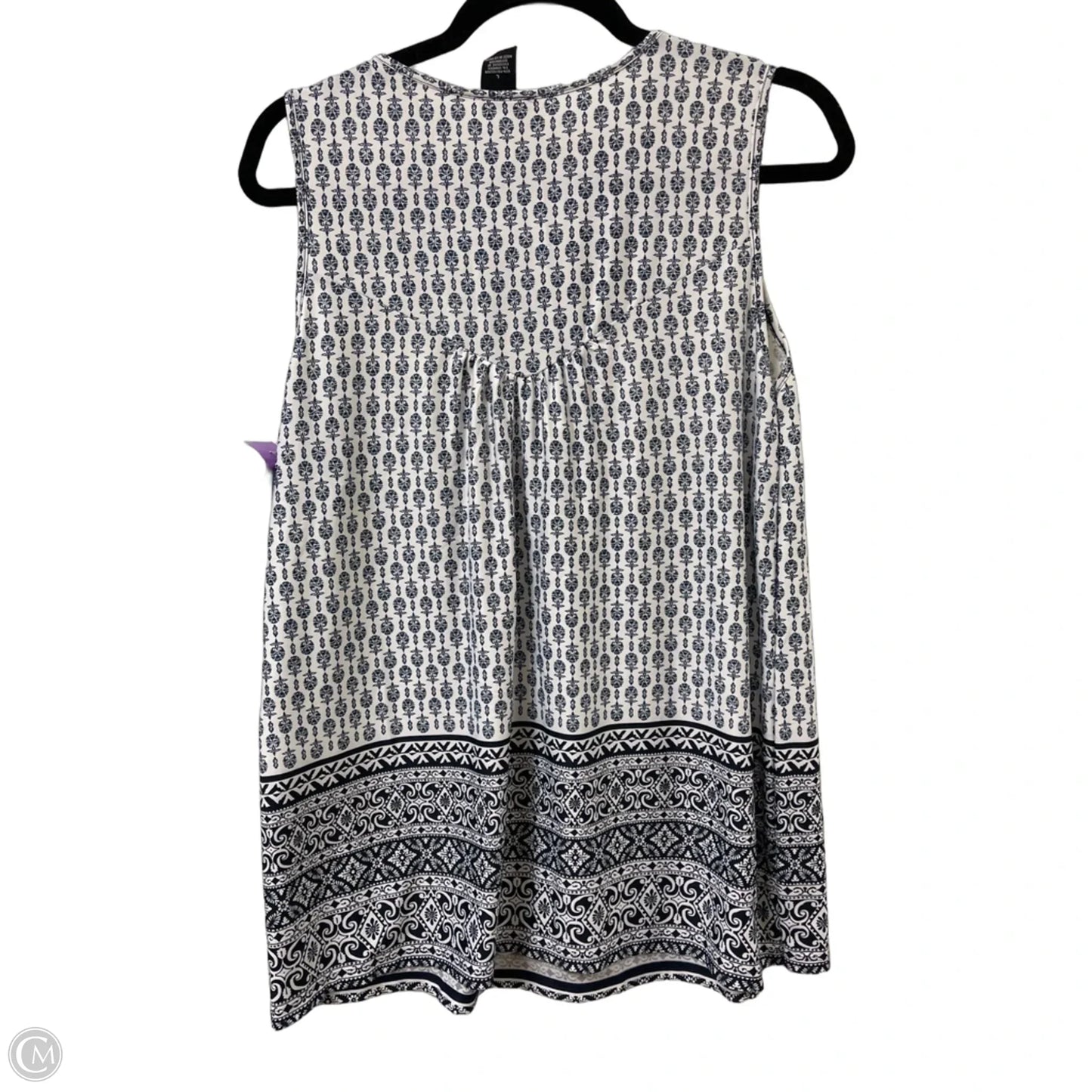 Top Sleeveless By New Directions In Blue, Size: L