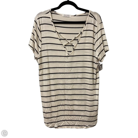Top Short Sleeve By Emory Park In Cream, Size: Xl