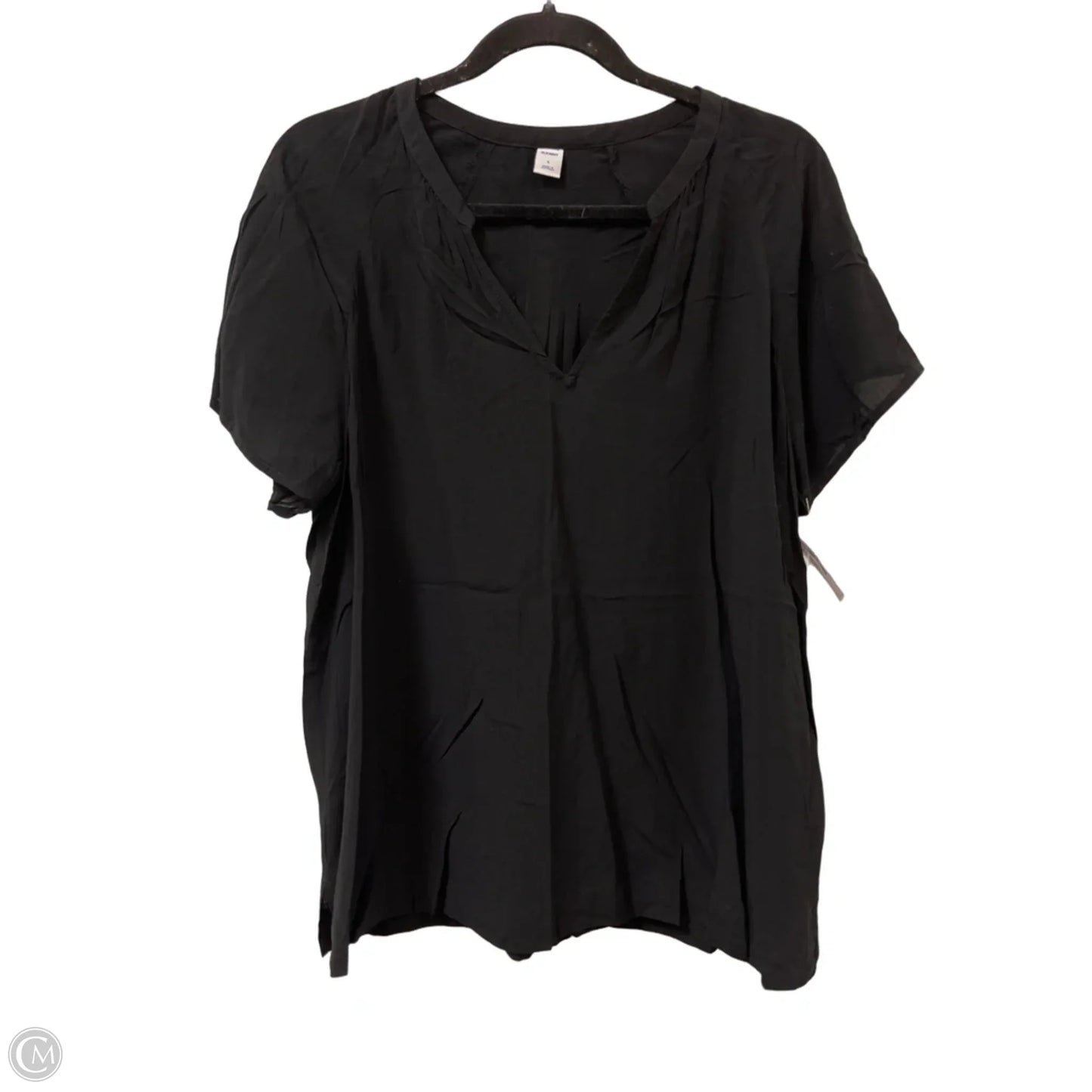 Top Short Sleeve By Old Navy In Black, Size: L