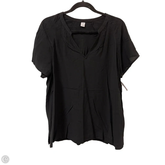 Top Short Sleeve By Old Navy In Black, Size: L