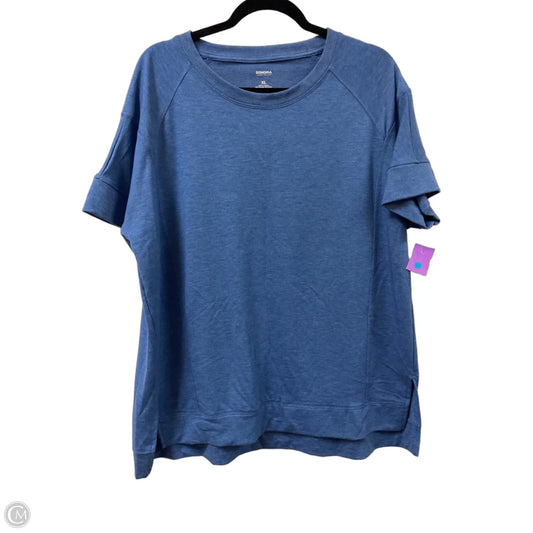 Top Short Sleeve By Sonoma In Blue, Size: Xl