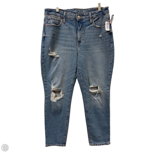 Jeans Straight By Old Navy In Blue Denim, Size: 14
