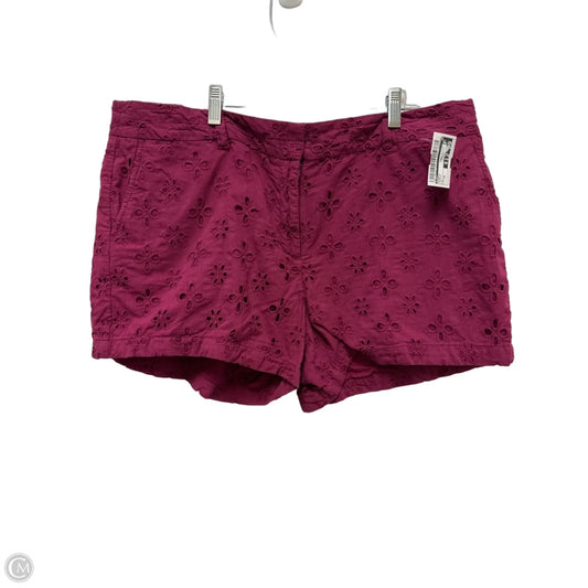 Shorts By Loft In Purple, Size: 16