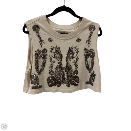 Top Sleeveless By Urban Outfitters In Cream, Size: Xl