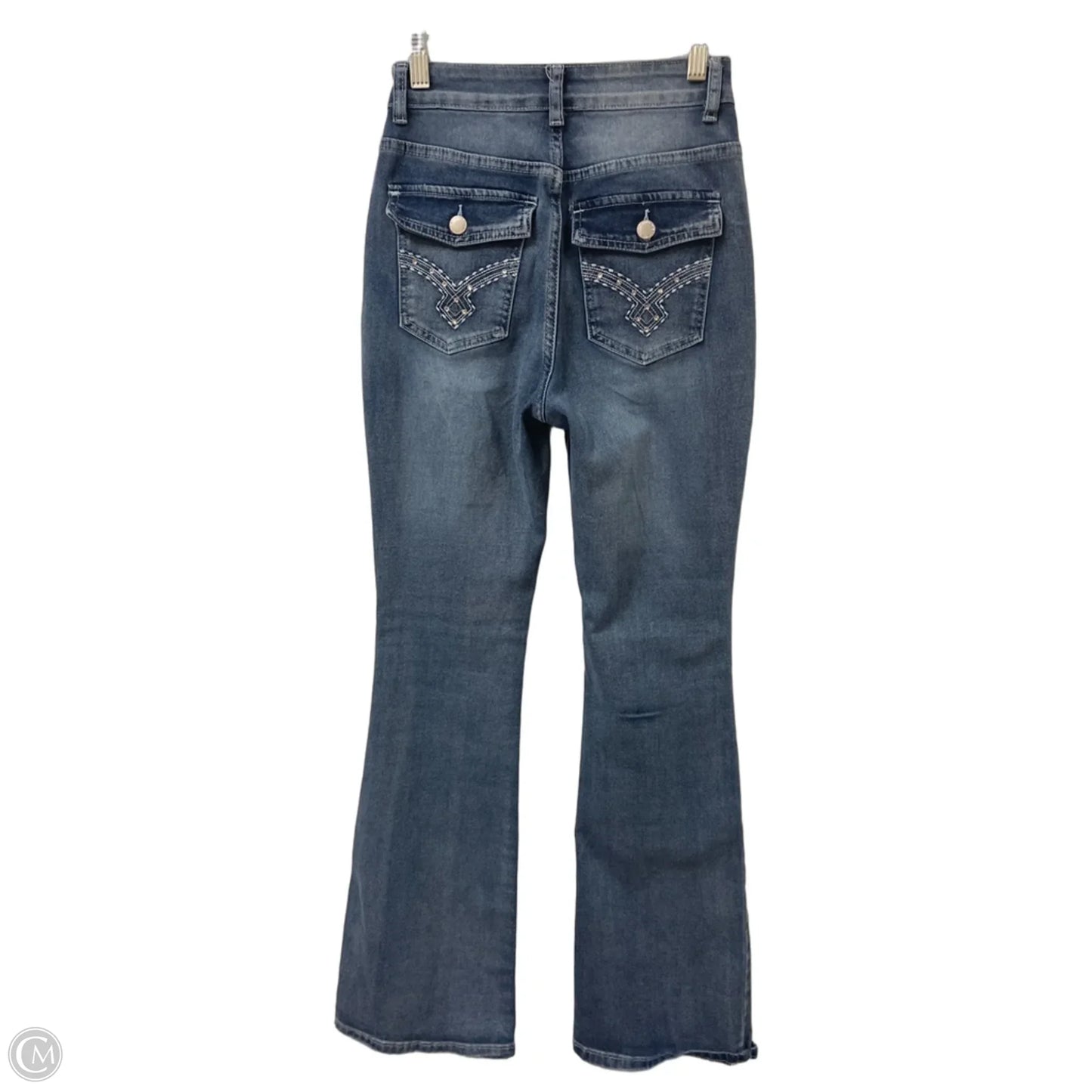 Jeans Flared By Shein In Blue Denim, Size: 0