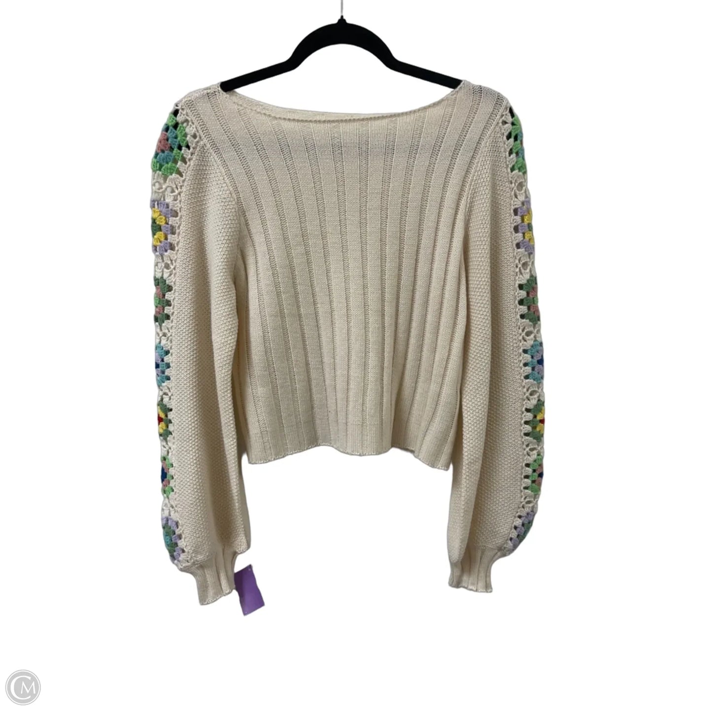 Sweater By Clothes Mentor In Cream, Size: Xs