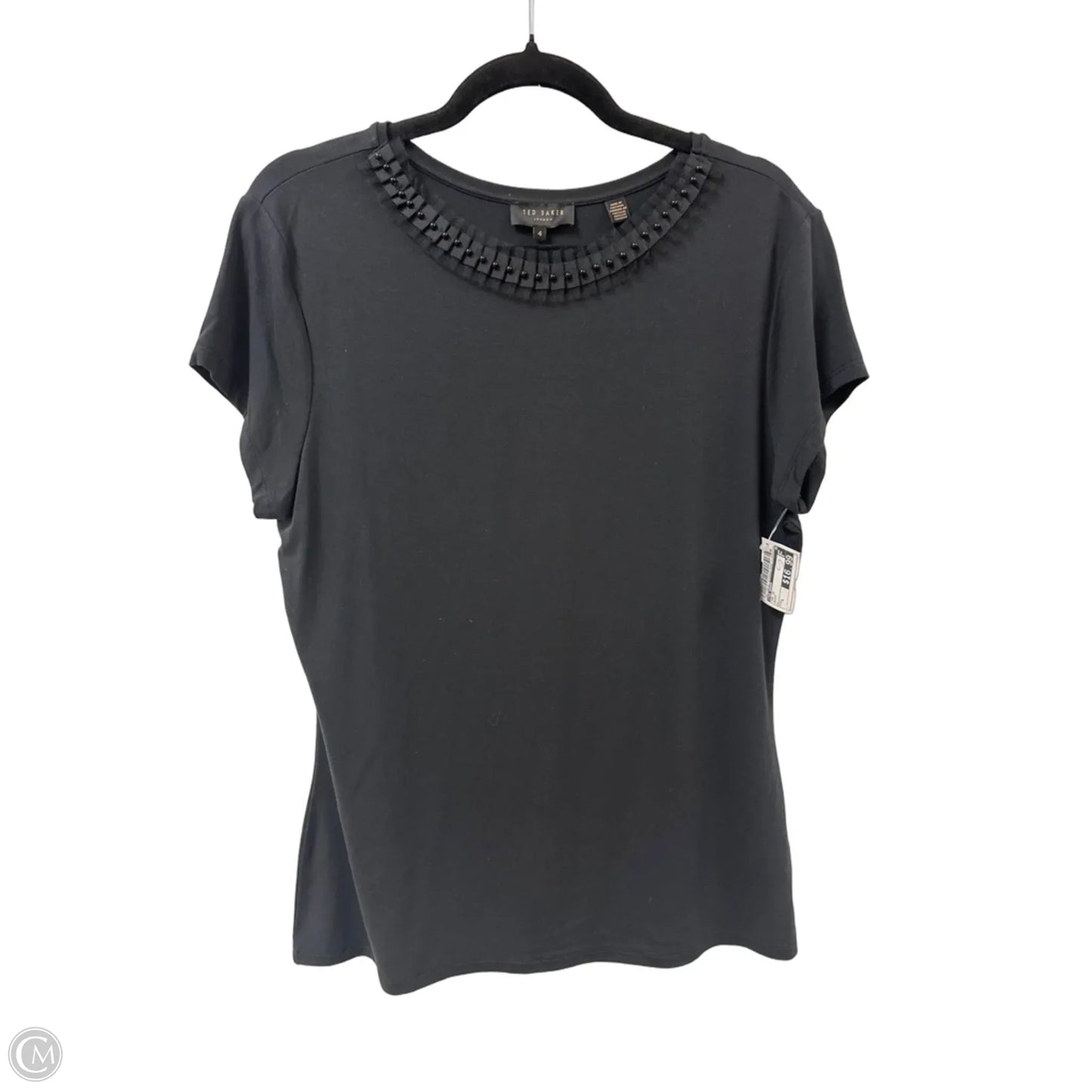 Top Short Sleeve By Ted Baker In Black, Size: L