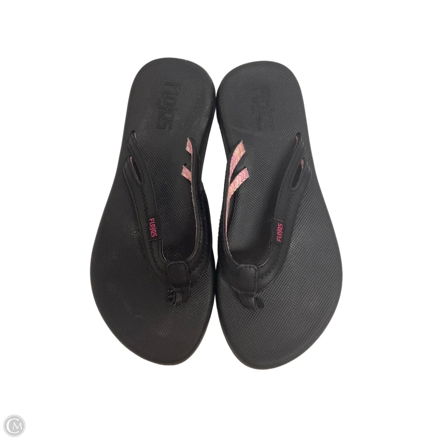 Sandals Flip Flops By Clothes Mentor In Black, Size: 6