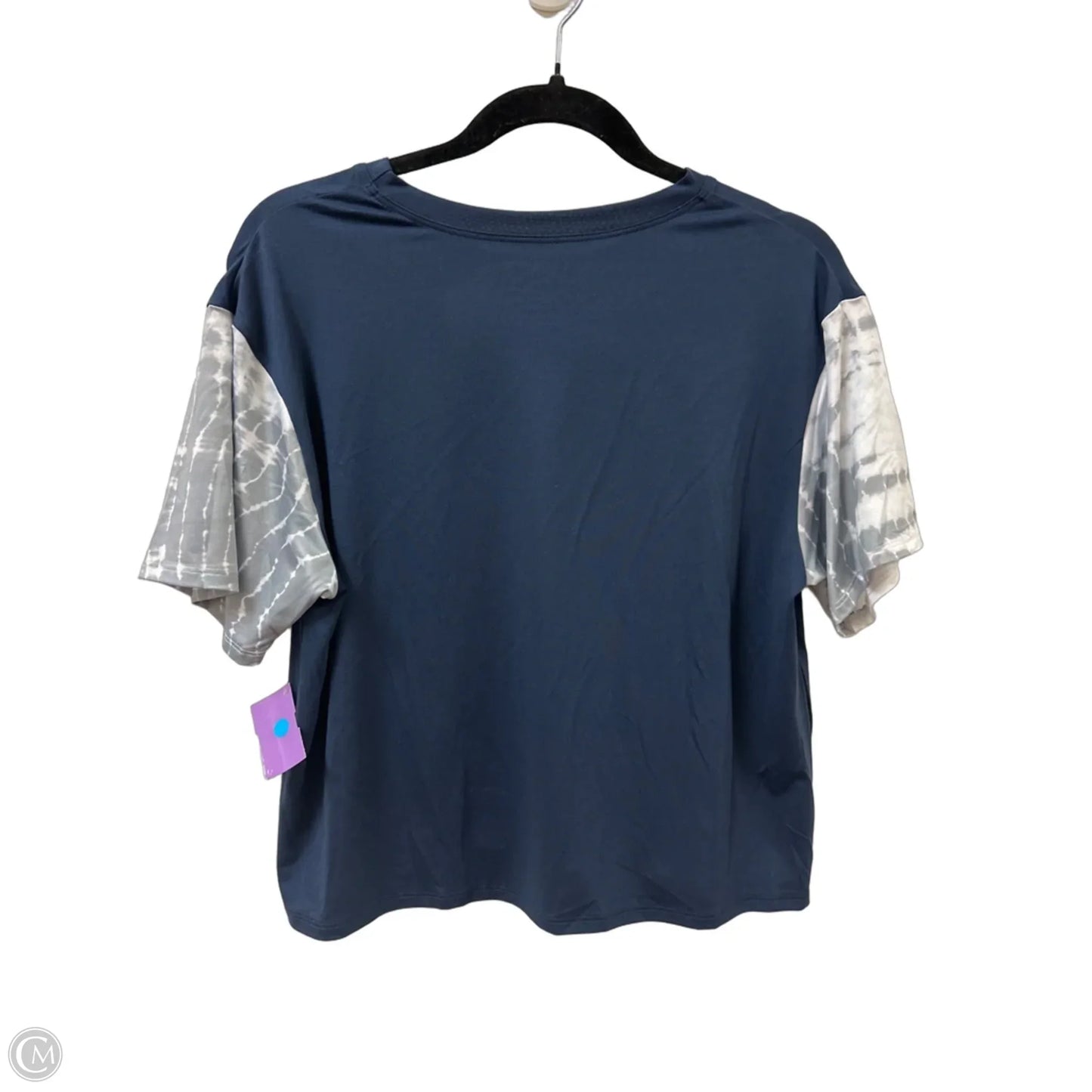 Top Short Sleeve By Clothes Mentor In Navy, Size: S