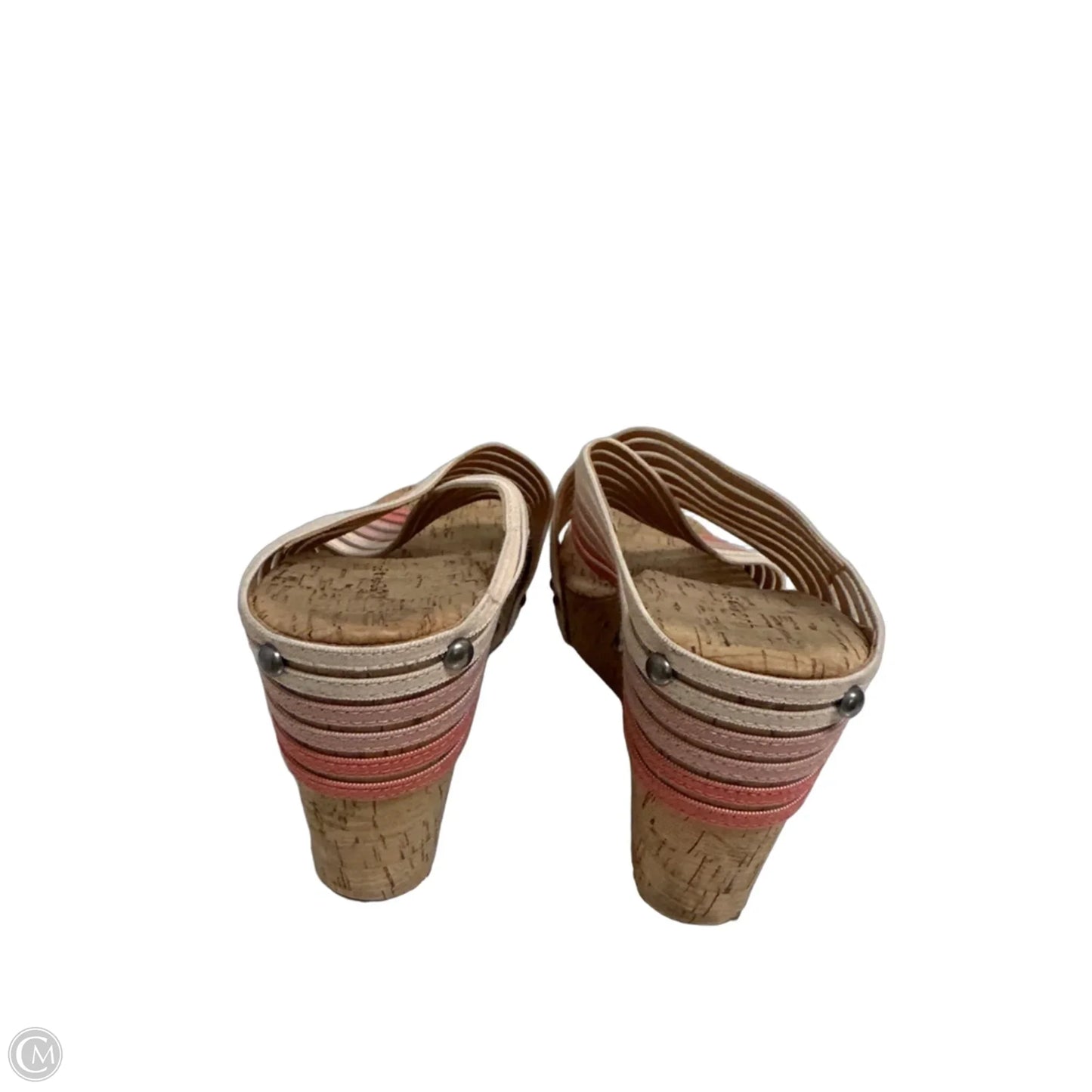 Sandals Heels Wedge By Lucky Brand In Tan, Size: 10