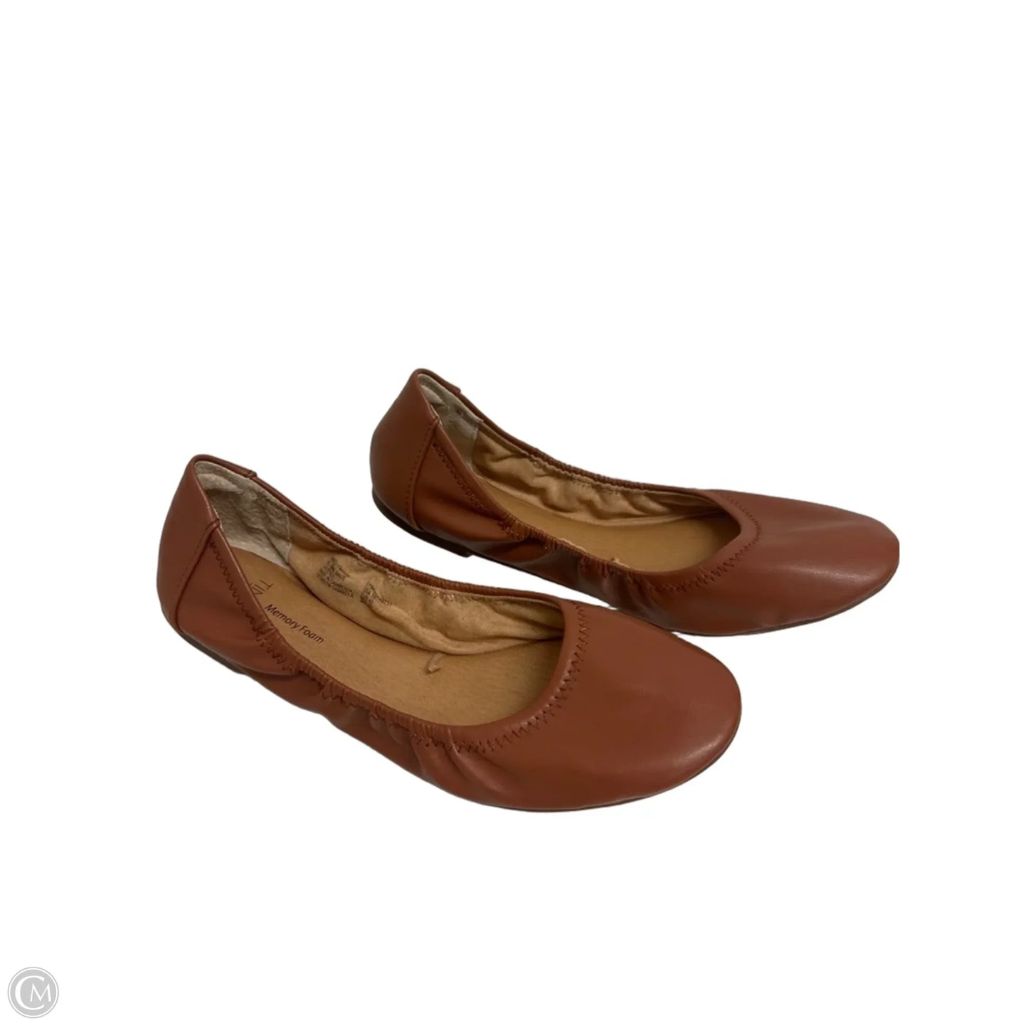 Shoes Flats By Time And Tru In Brown, Size: 10