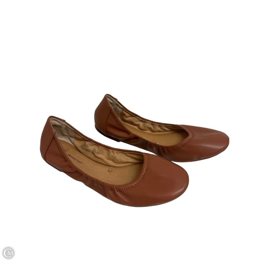 Shoes Flats By Time And Tru In Brown, Size: 10