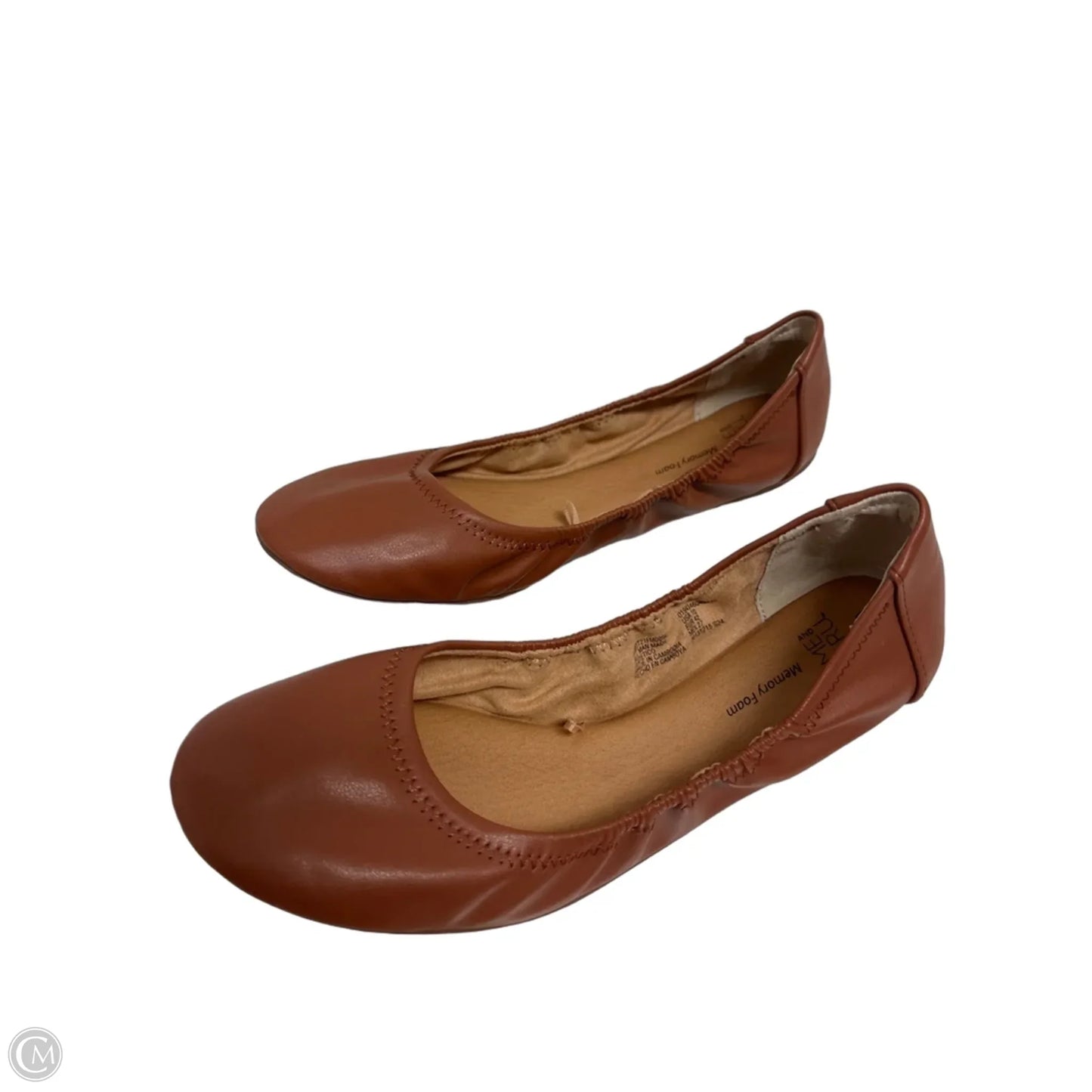 Shoes Flats By Time And Tru In Brown, Size: 10