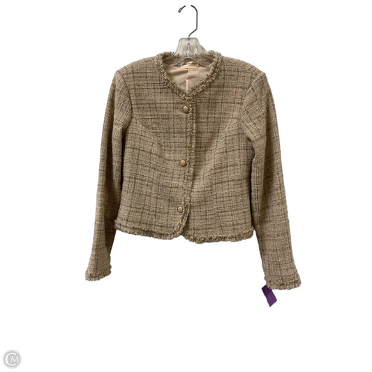 Blazer By Clothes Mentor In Tan, Size: M