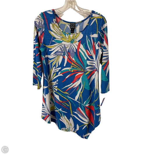 Tunic Long Sleeve By Clara Sun Woo In Blue, Size: Xs