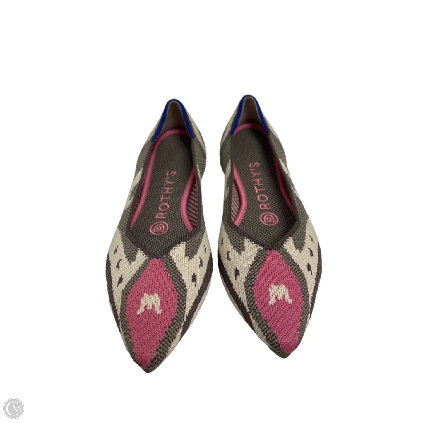 Shoes Flats By Rothys In Cream & Pink, Size: 6.5