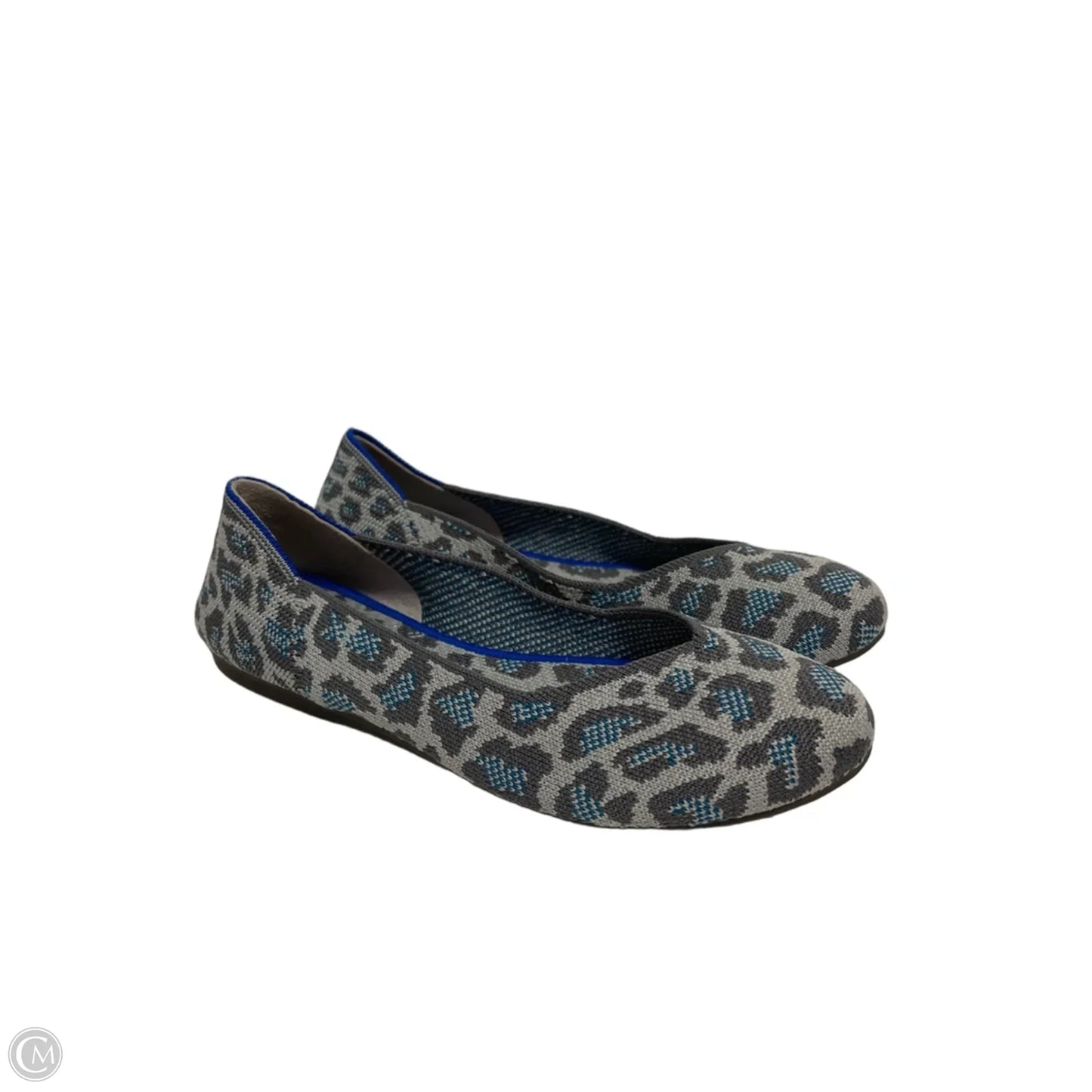 Shoes Flats By Rothys In Blue & Grey, Size: 6.5