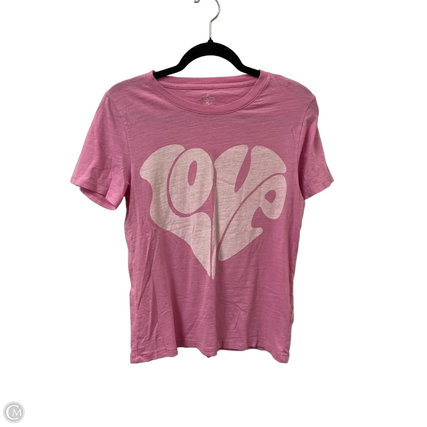 Top Short Sleeve Basic By J. Crew In Pink, Size: S