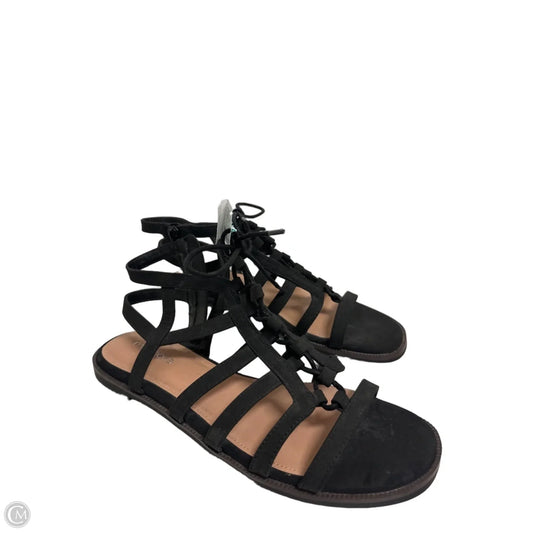 Sandals Flats By Maurices In Black, Size: 9.5