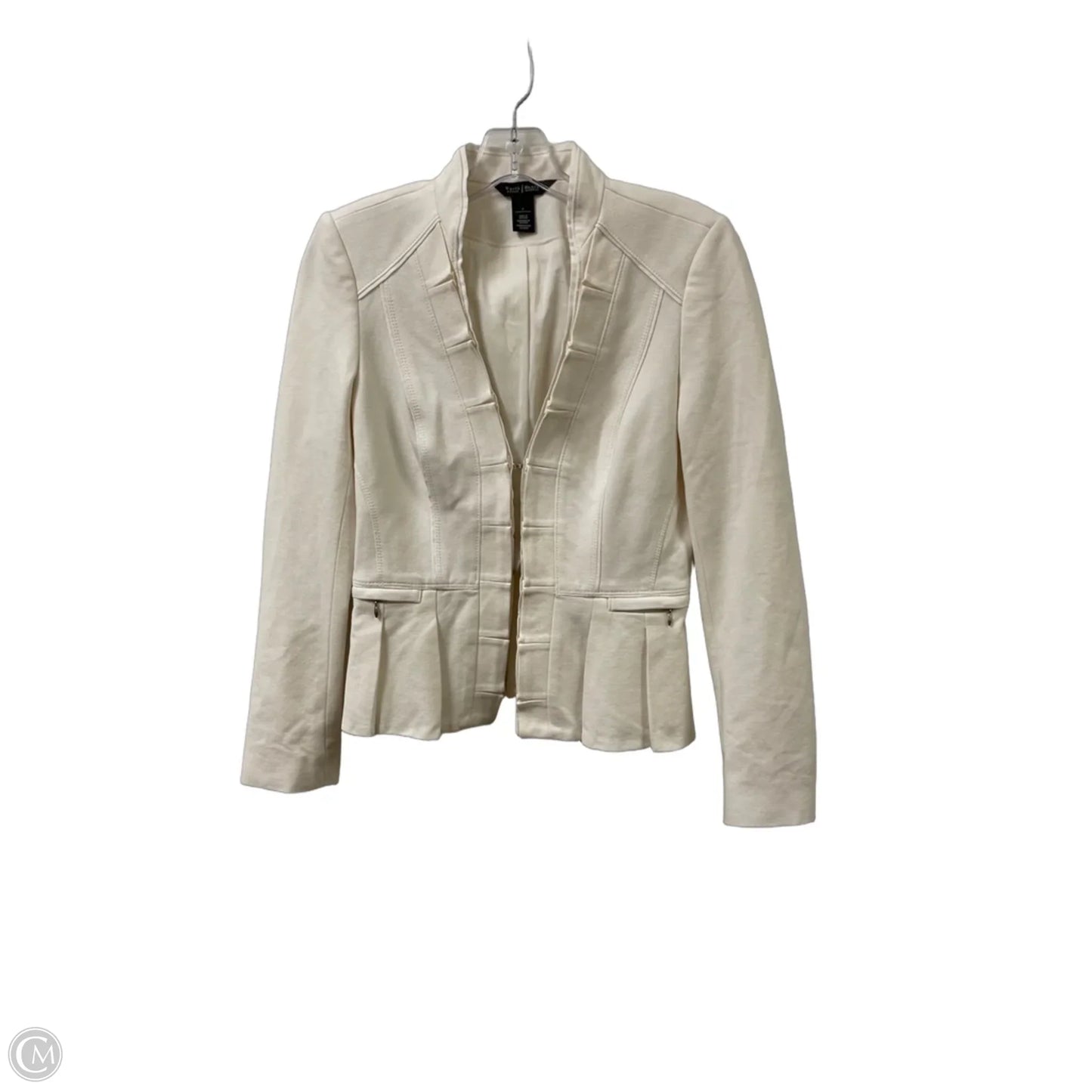 Blazer By White House Black Market In Cream, Size: Xs