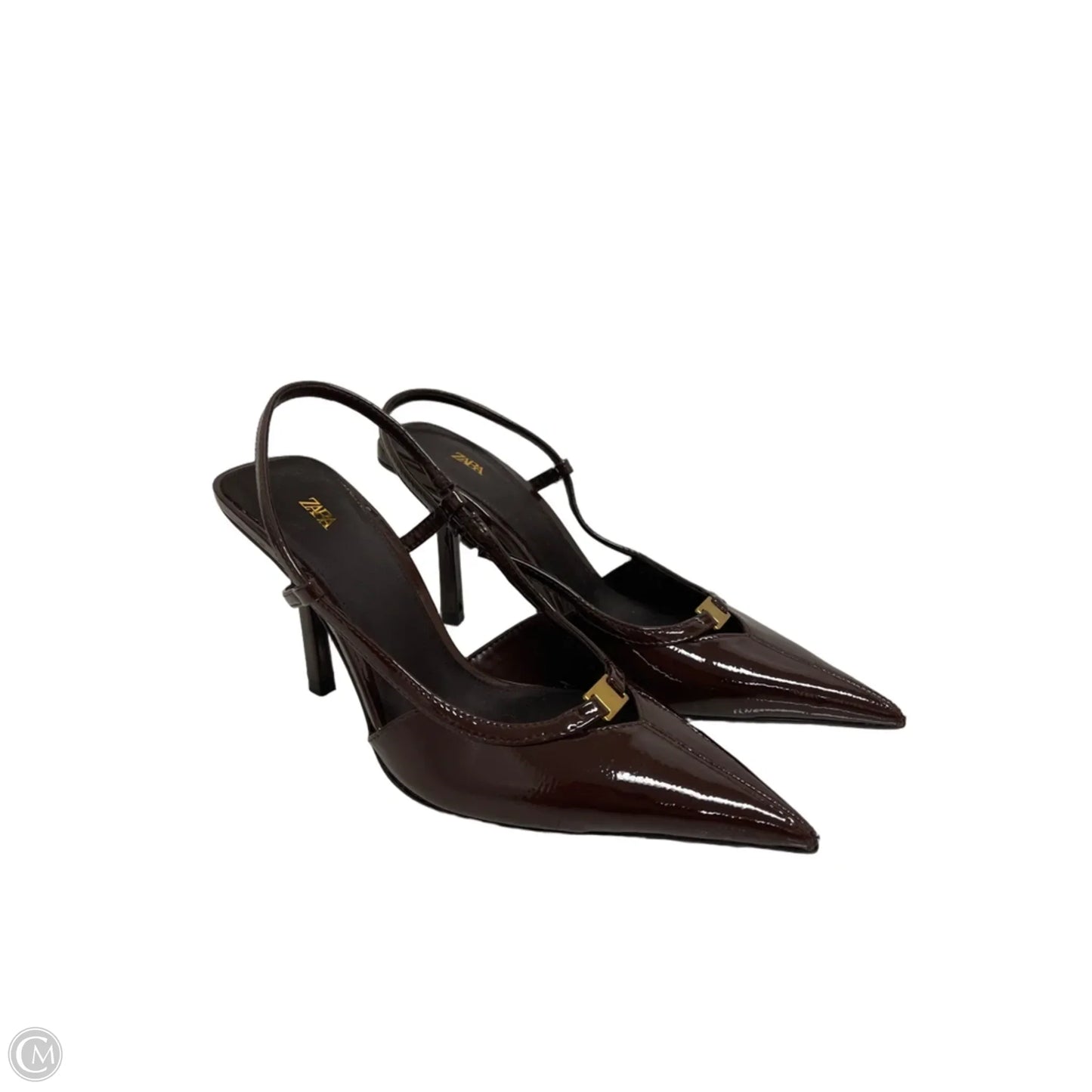 Shoes Heels Stiletto By Zara In Brown, Size: 6.5