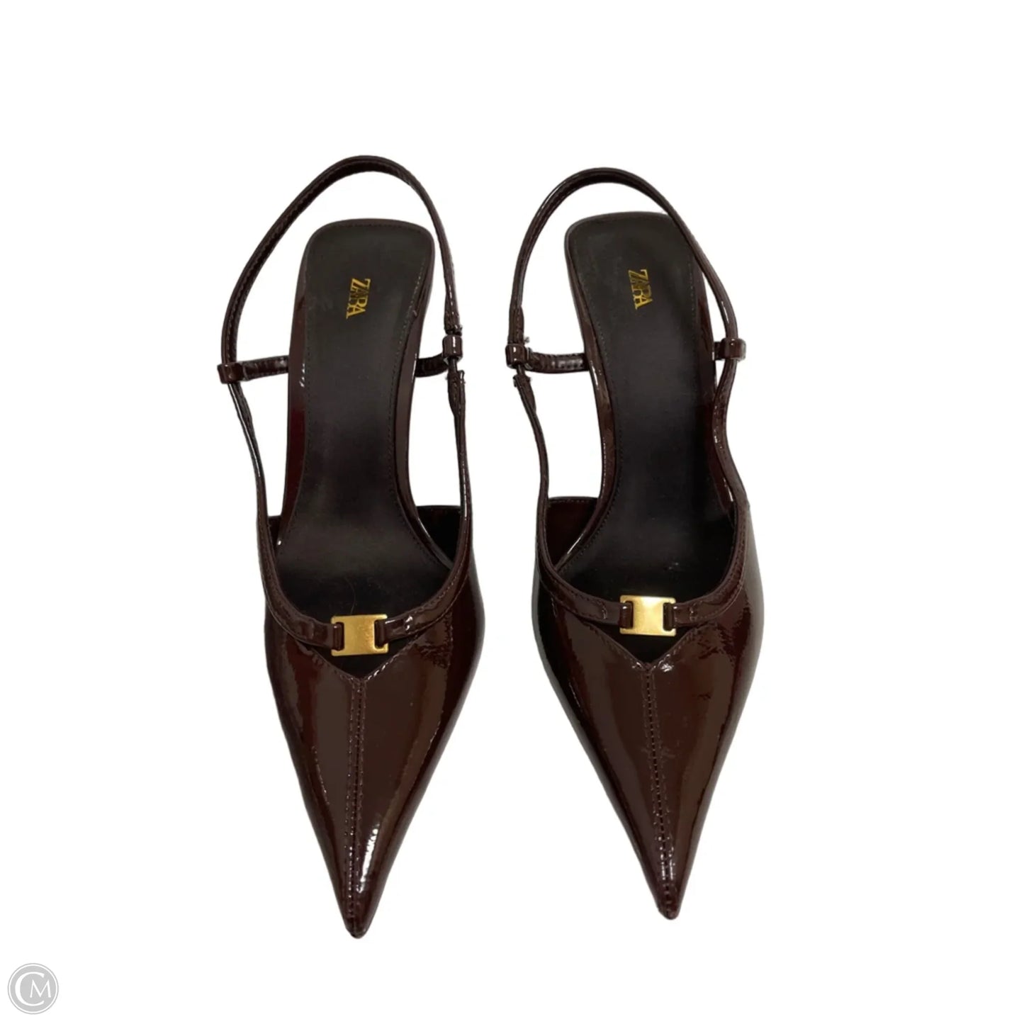 Shoes Heels Stiletto By Zara In Brown, Size: 6.5
