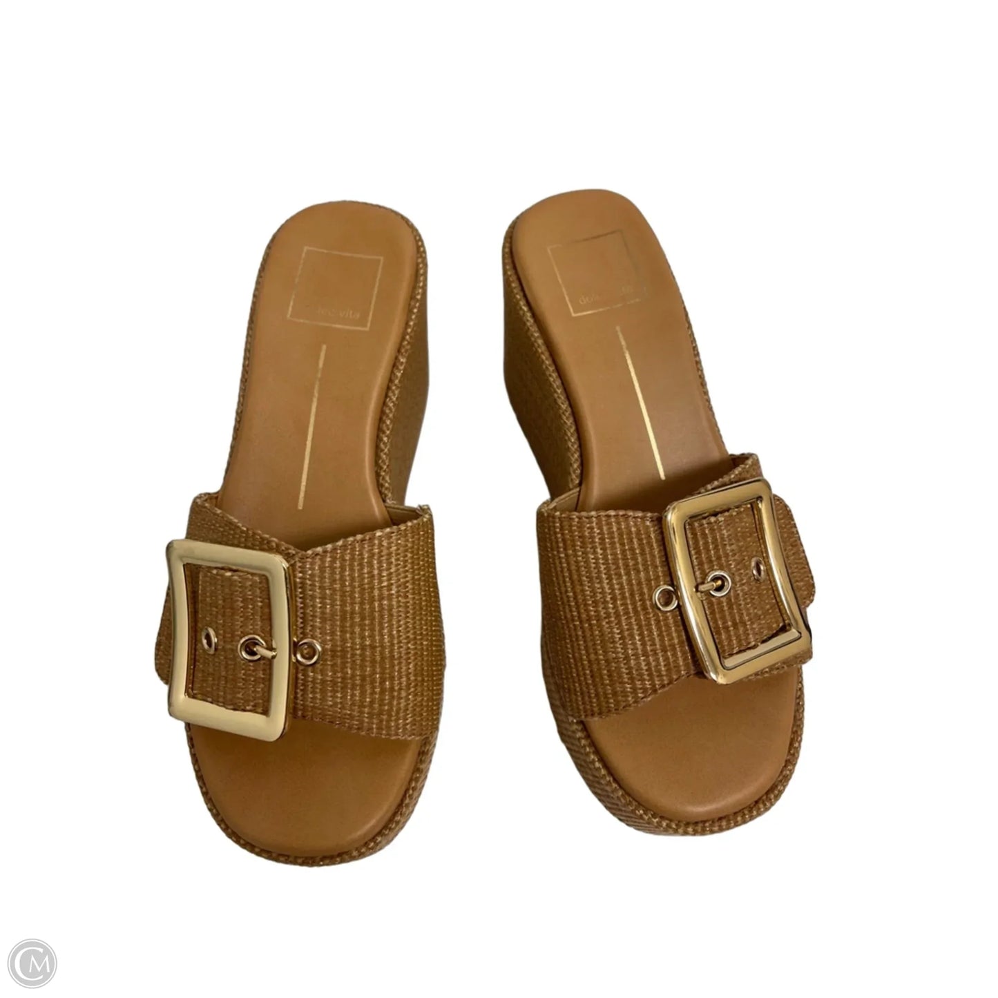 Sandals Heels Wedge By Dolce Vita In Tan, Size: 6.5