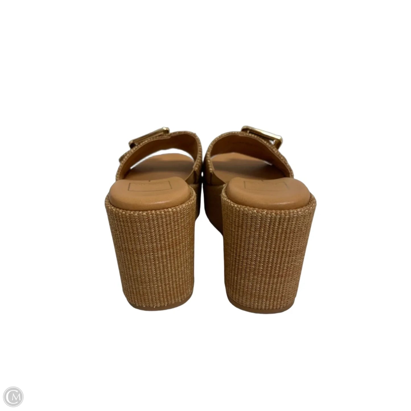 Sandals Heels Wedge By Dolce Vita In Tan, Size: 6.5