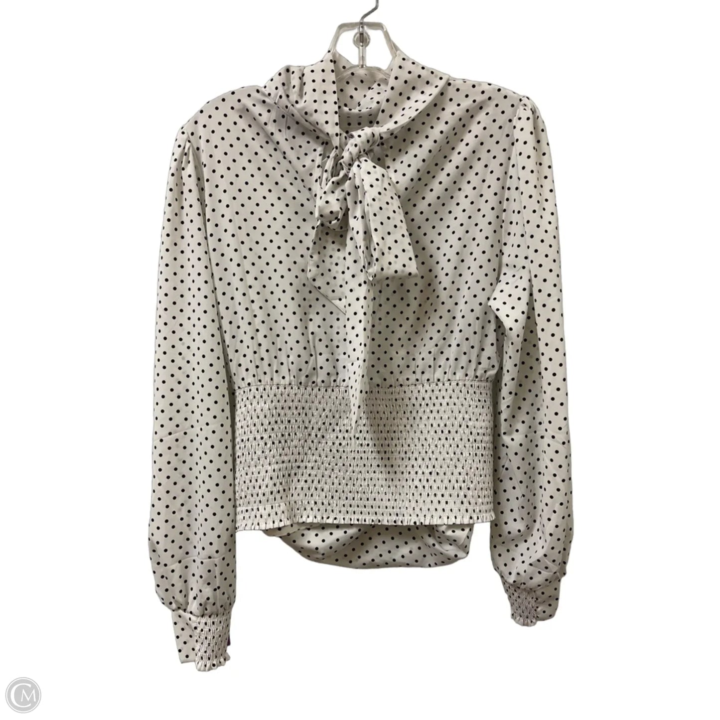 Blouse Long Sleeve By White House Black Market In White, Size: M
