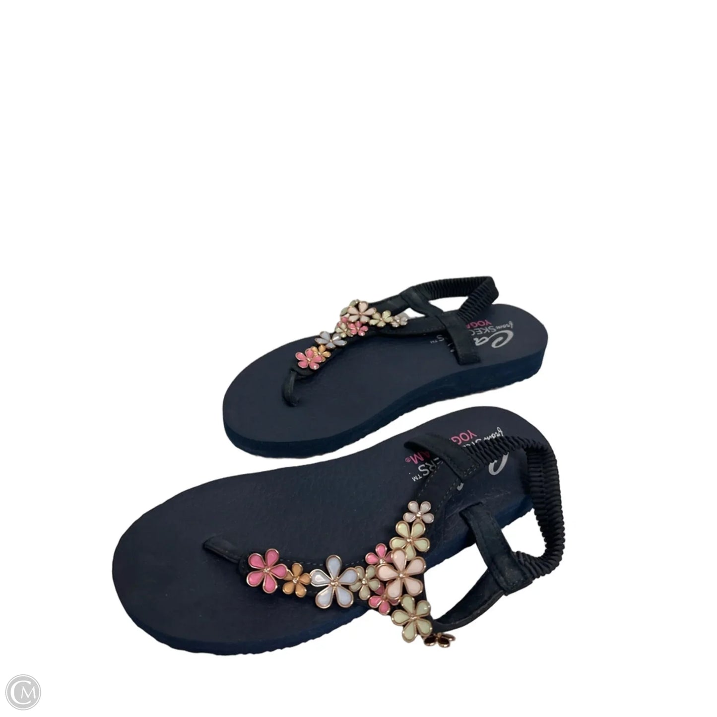 Sandals Flats By Skechers In Navy, Size: 7.5
